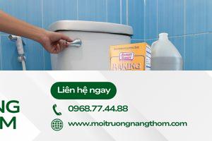 Thông bồn cầu nghẹt bằng Baking Soda