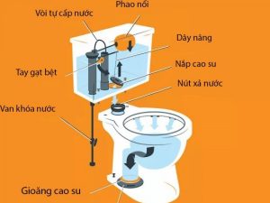 Xử lý bồn cầu kêu ục ục