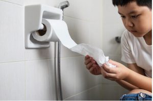 Bỏ giấy vào bồn cầu