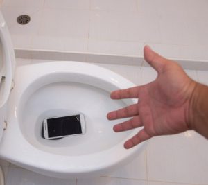 Điện thoại là một trong nhiều vật dụng có thể dễ dàng rơi vào bồn cầu