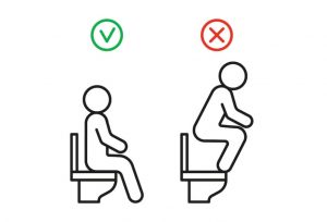 Ngồi bồn cầu đúng cách