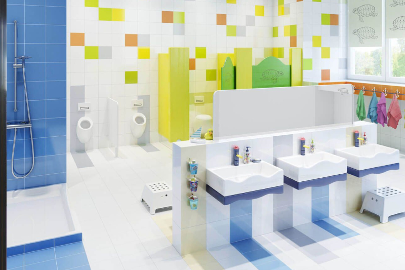 nhà vệ sinh trường mầm non