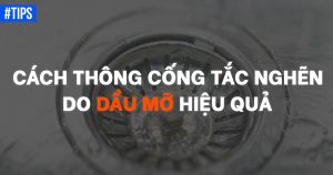 xử lý ống thoát nước bị tắc