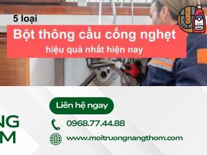 5 loại bột thông cầu cống nghẹt hiệu quả nhất hiện nay