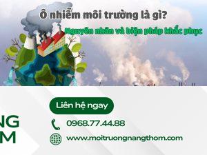 Ô nhiễm môi trường là gì Nguyên nhân và biện pháp khắc phục