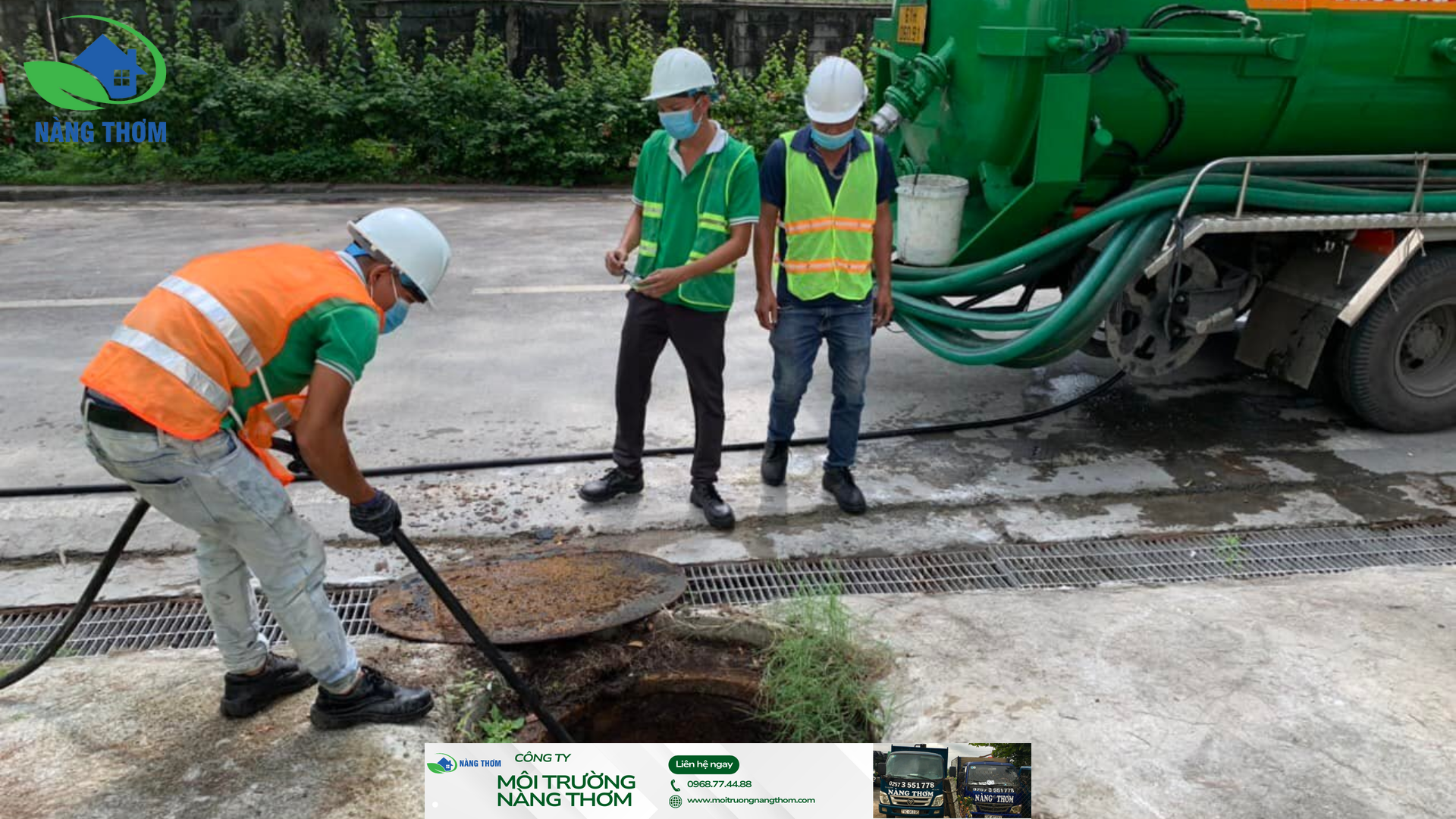 thông hút bể phốt