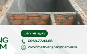 Hầm rút ba ngăn xử lý chất thải, ngăn mùi, bảo vệ môi trường